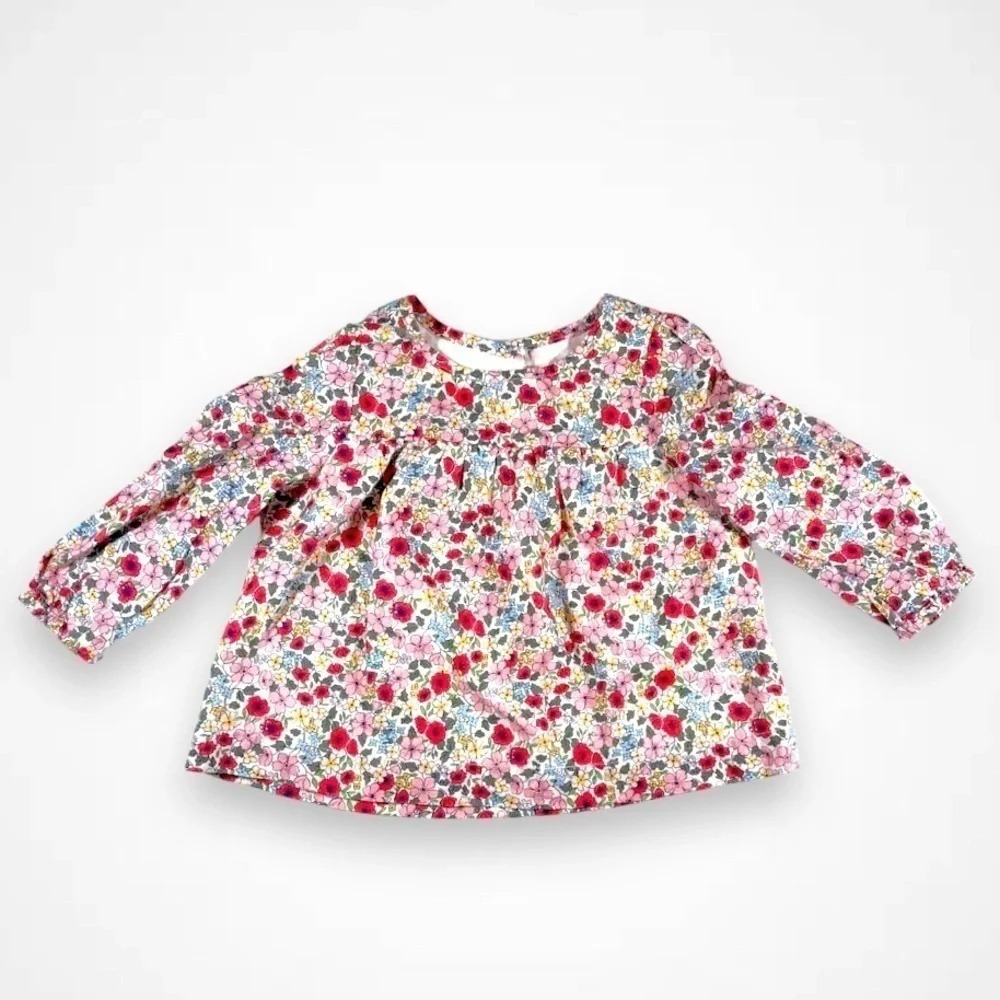 4/$20 Baby Gap Floral Print Shirt